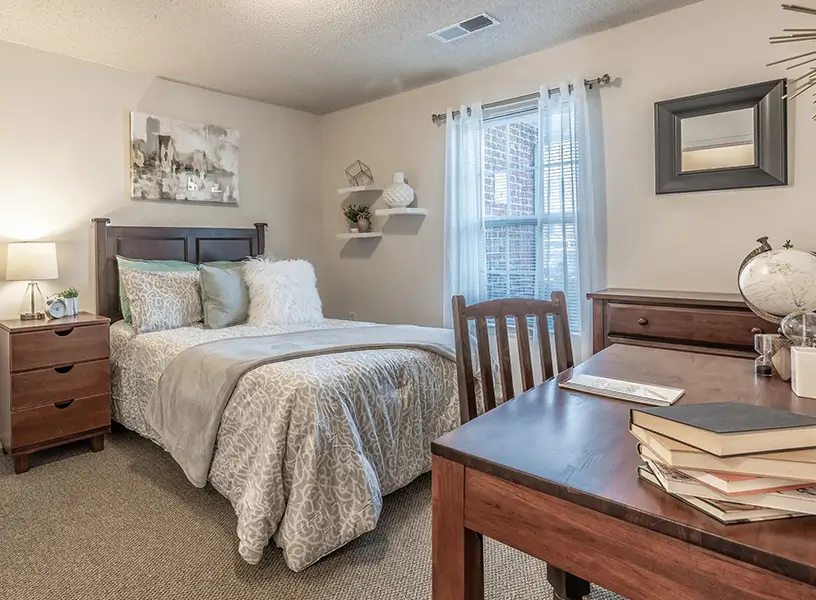 furnished bedroom