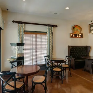resident clubroom with tables