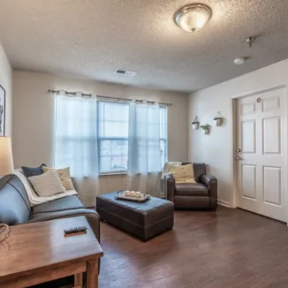 furnished living room