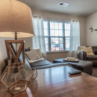 furnished living room