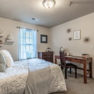 furnished bedroom