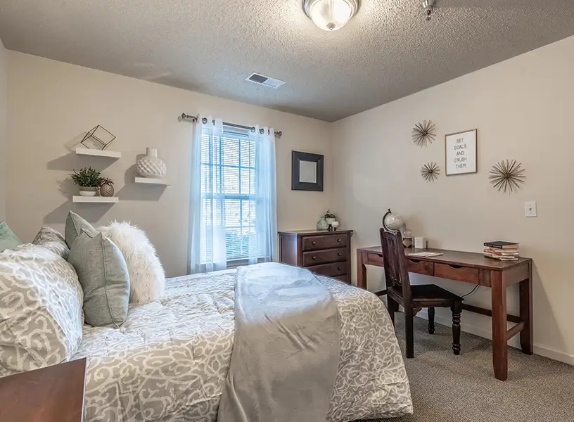 furnished bedroom