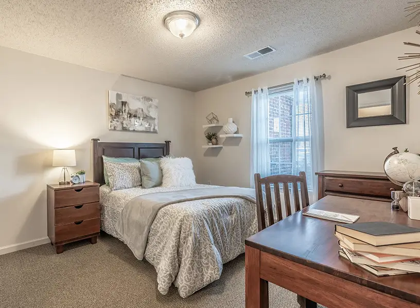 furnished bedroom