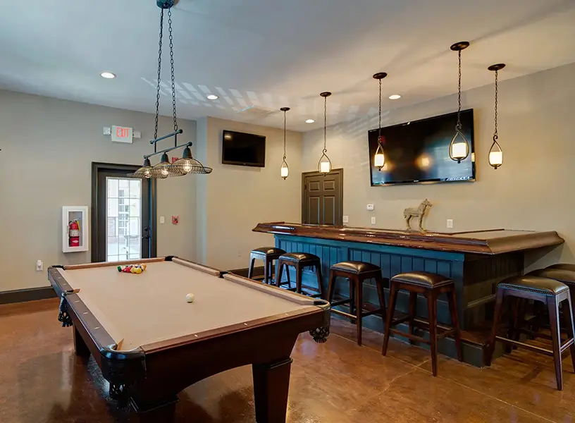 clubhouse featuring a pool table